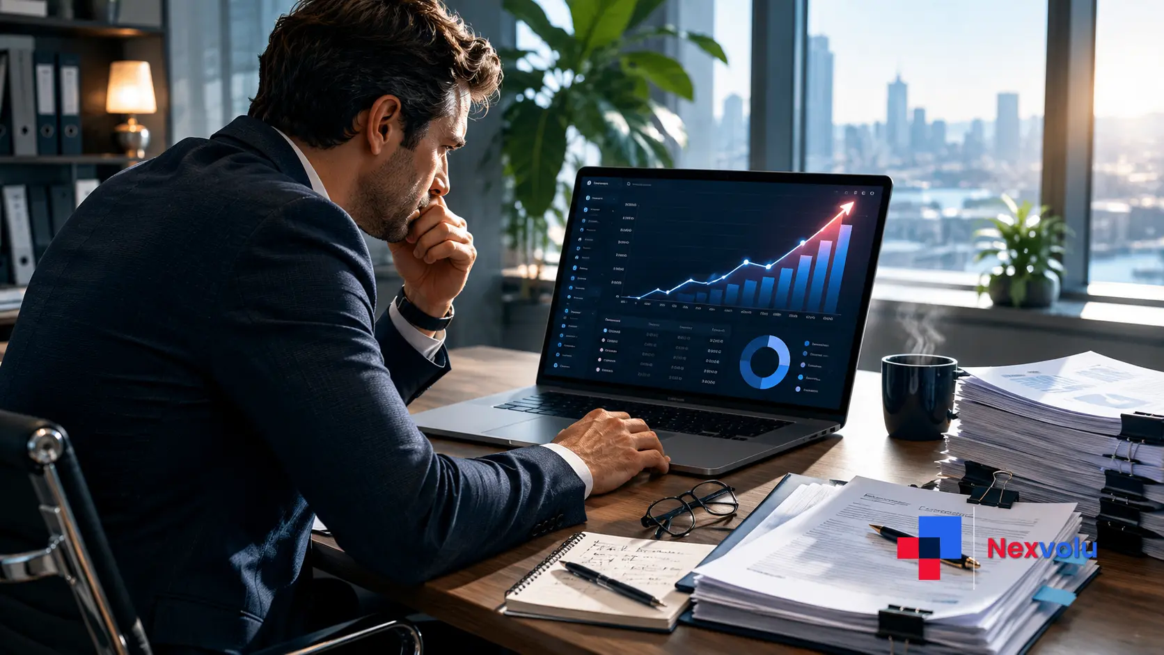 Business buyer reviewing a rising SaaS invoice as per-seat pricing shifts to usage-based