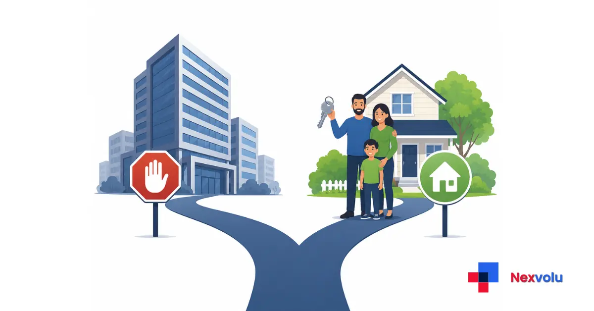 Infographic showing the 350-home rule and what it means for renters and first-time buyers in 2026