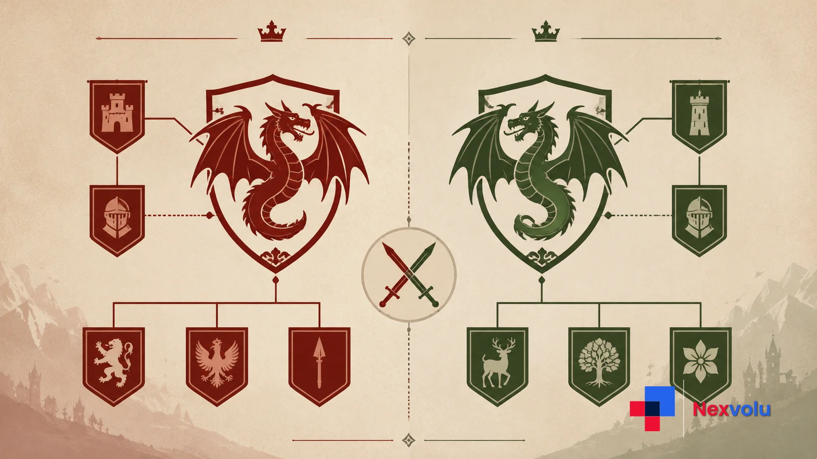 House of the Dragon Season 3 timeline showing Team Black and Team Green factions