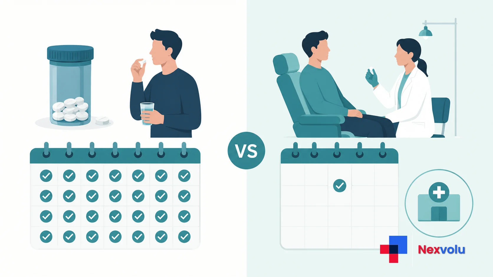 Comparison of daily antidepressants versus a single-dose psychedelic depression treatment