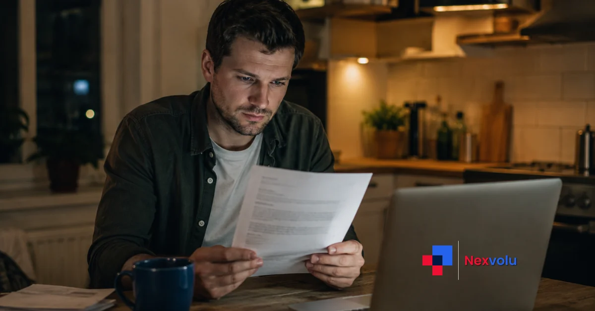 Worried borrower reading a student loan notice as SAVE ends and RAP begins 2026