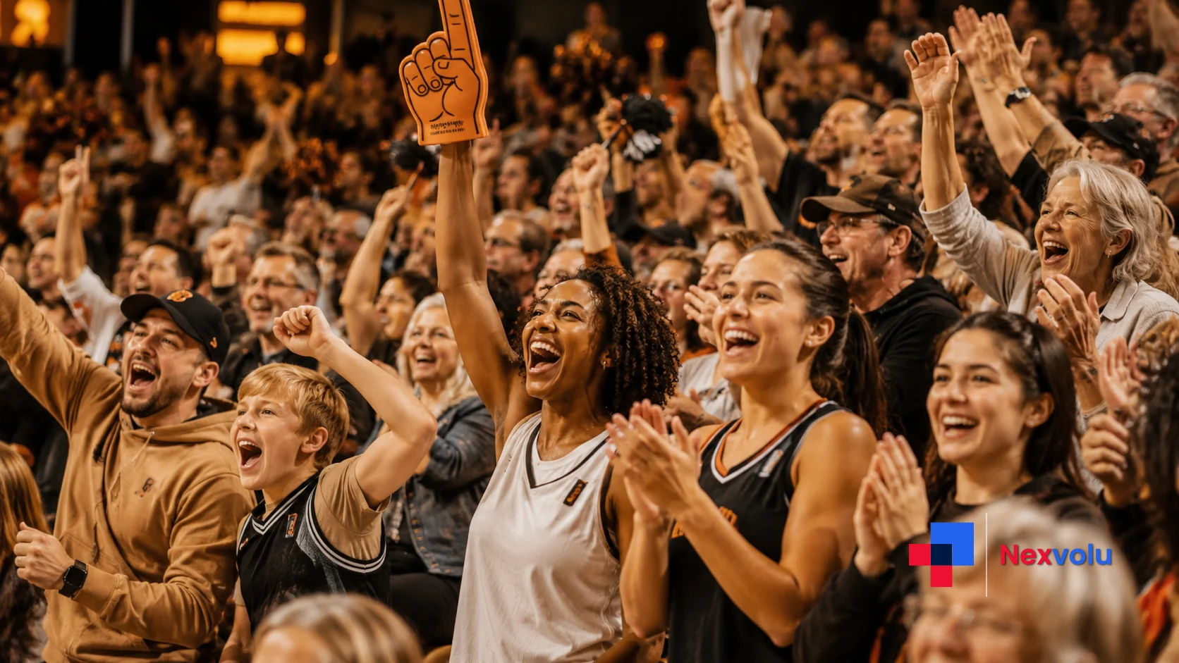 Basketball fans in an arena react to a referee's call during the WNBA officiating debate