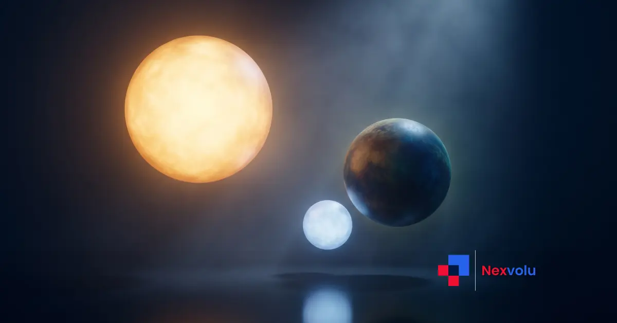 Three glowing orbs representing GPT-5.6 Sol, Terra, and Luna model tiers