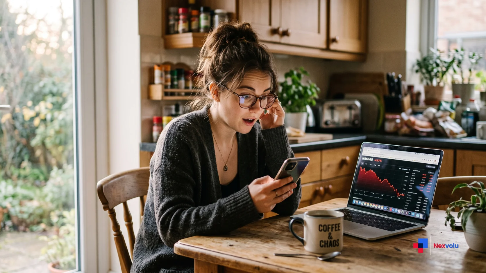 Person reading Google AI news on phone reacting to DeepMind leadership change