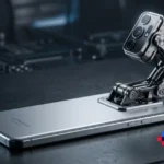 Honor Robot Phone with its motorized gimbal camera arm fully unfolded