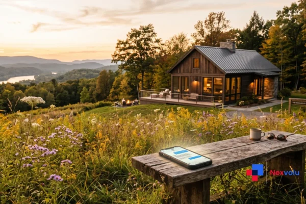 Luxury Hudson Valley resort cabin symbolizing the OpenAI influencer trip backlash of 2026