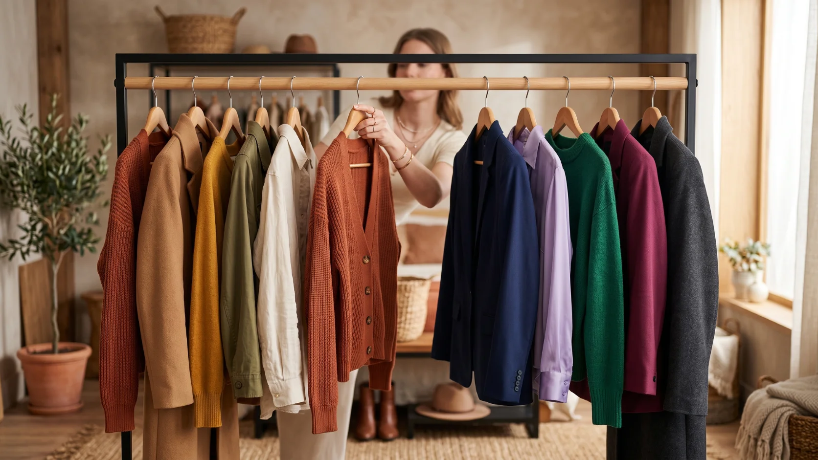 Warm cool and neutral undertone clothing color palettes compared side by side